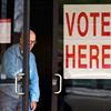 A voter leaves the First Baptist Church Pelham Annex after casting his ballot in the Republican Presidential Primary on March 13 in Pelham, Alabama. Both Alabama and Mississippi hold their primaries today.